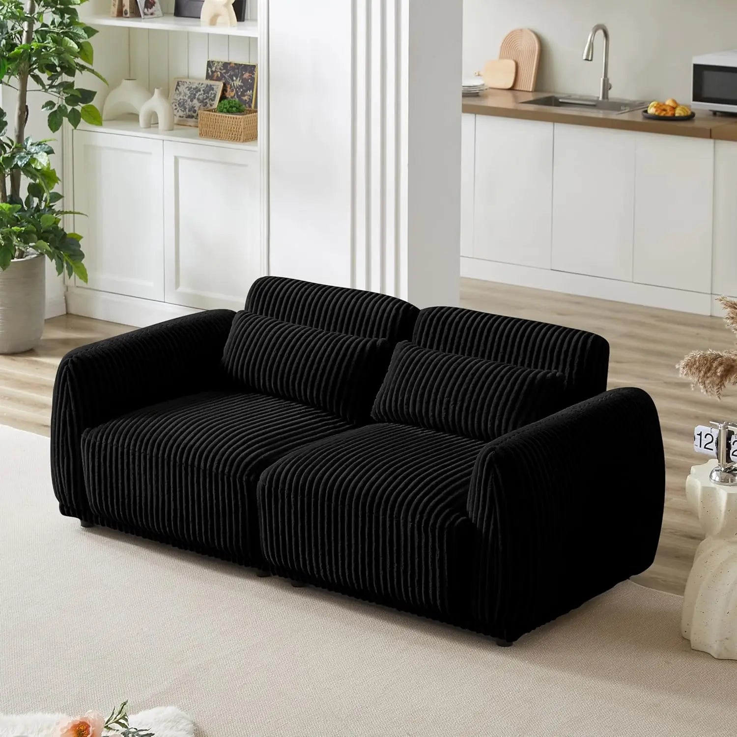 Tongyue L Shaped Sectional Sofa With Removable Ottomans
