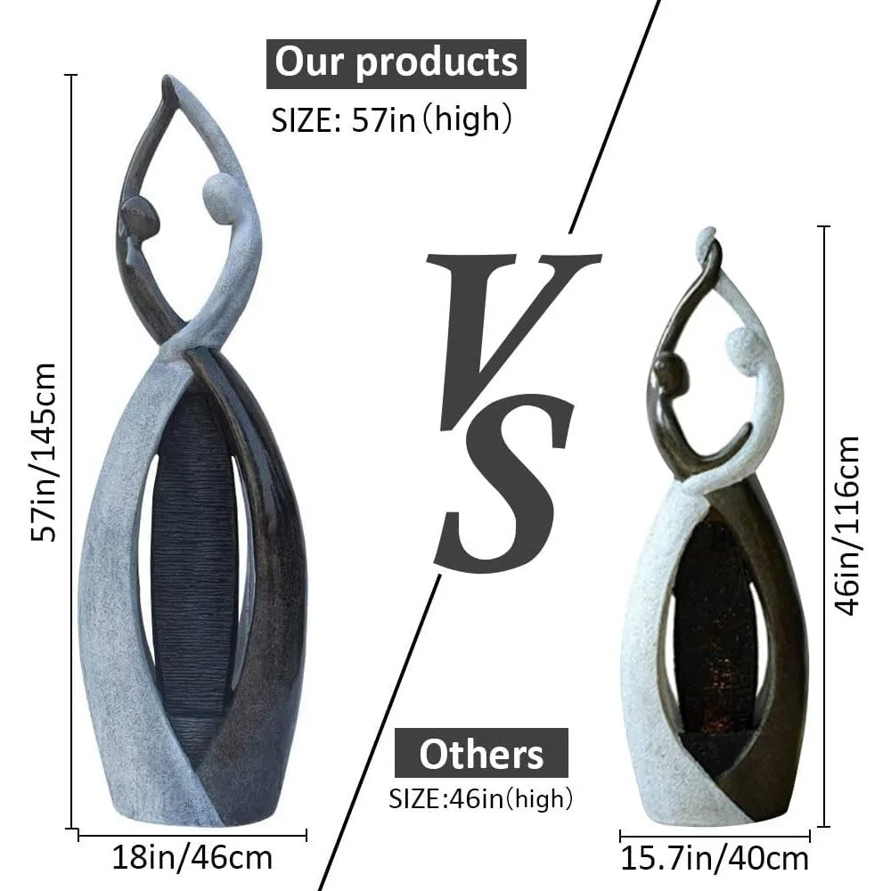 Sac Smarten Arts Cast Stone Outdoor Dancing Couple Garden Statue