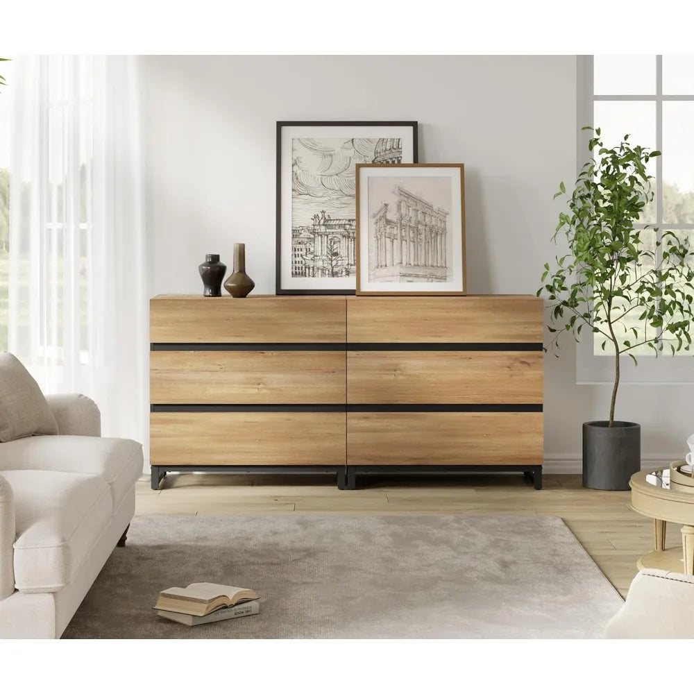MKDK Modern Dresser And Nightstand Set With Drawers
