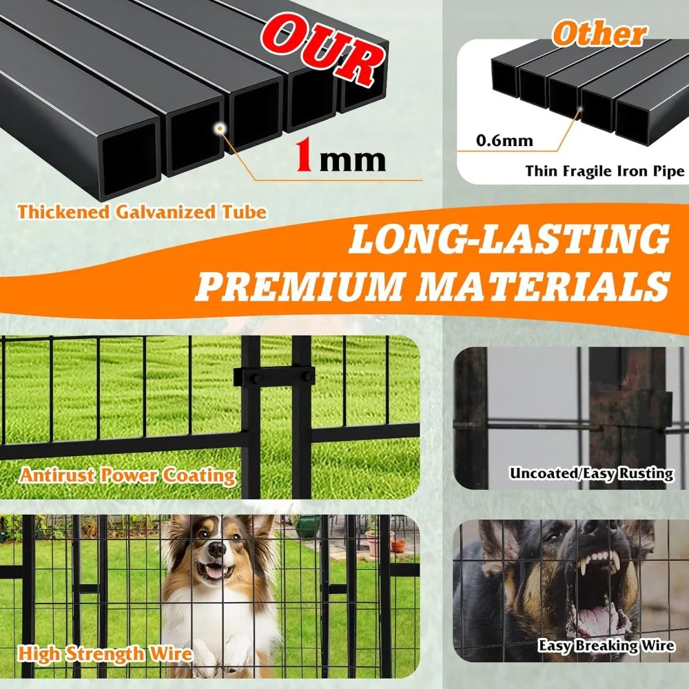 DAFIFY Heavy Duty Large Dog Kennel Playpen With UV Roof