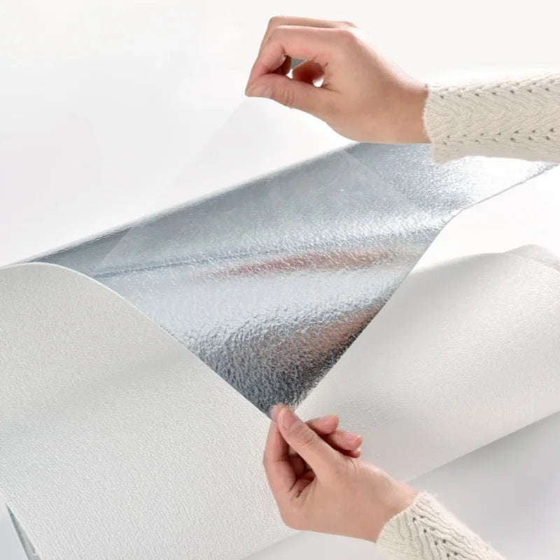 NONECN Linen 3D Foam Self Adhesive Wallpaper Waterproof