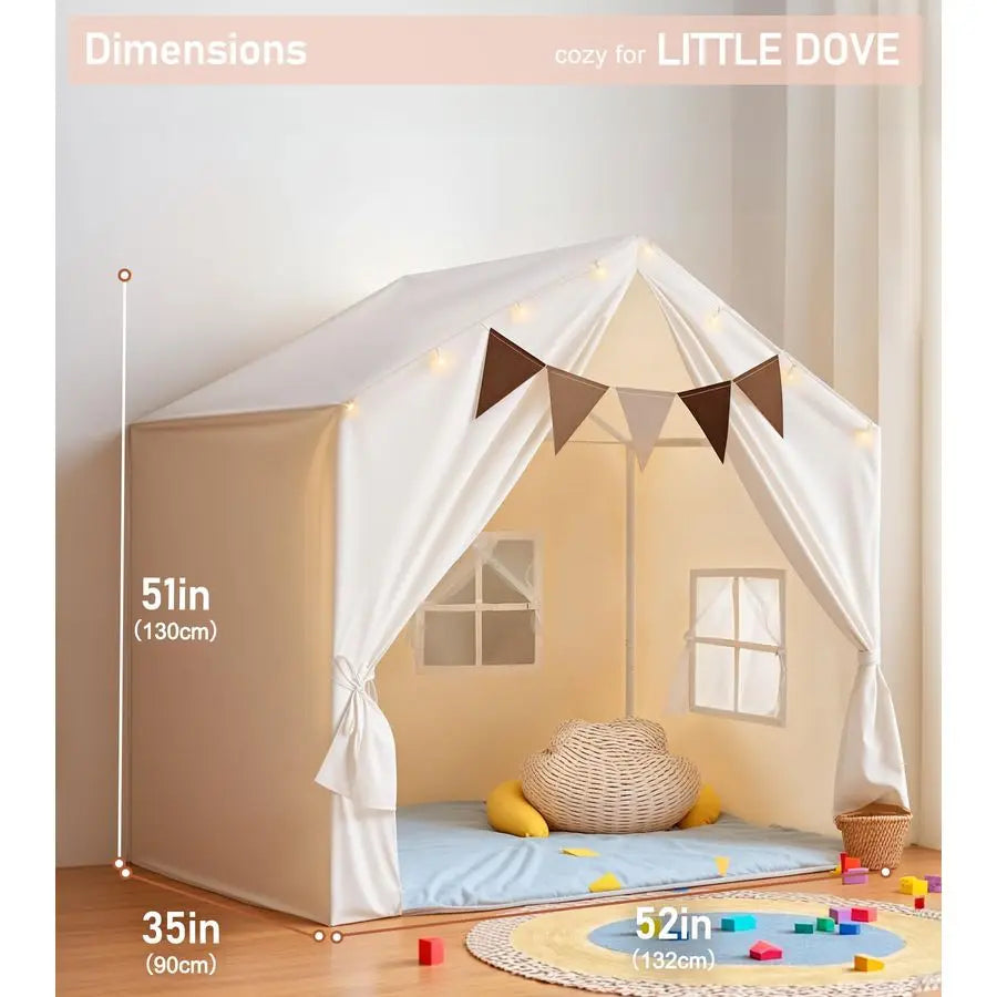 Play Tent With Star Lights For Kids Indoor And Outdoor Use