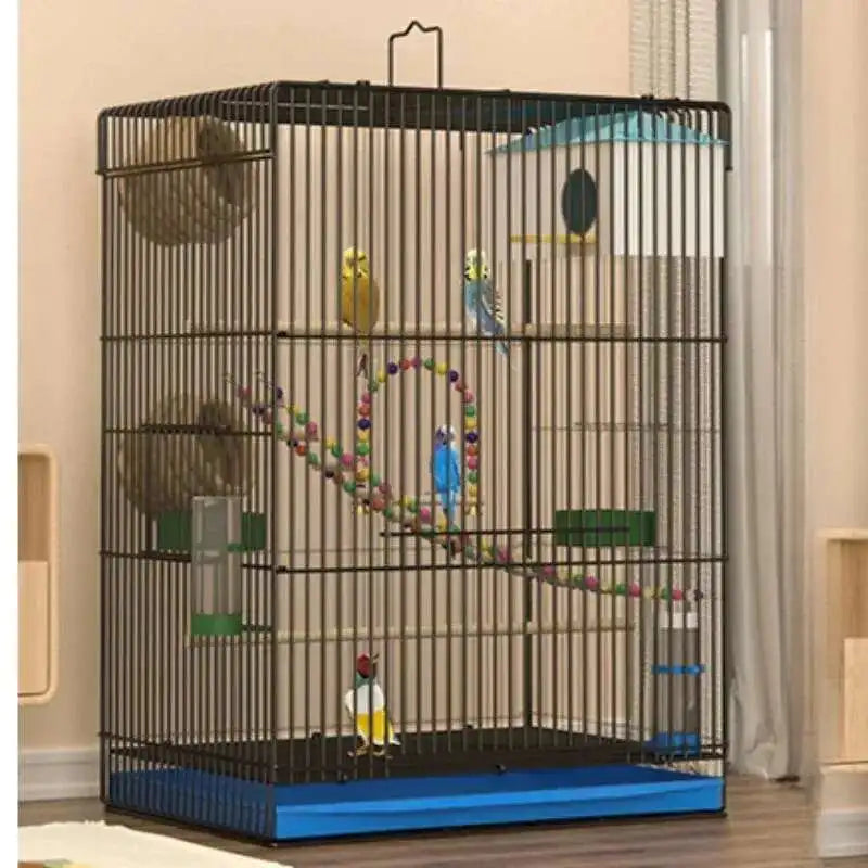 Metal Bird Cage Parrot Breeding Box Garden Gabbia Papagalli