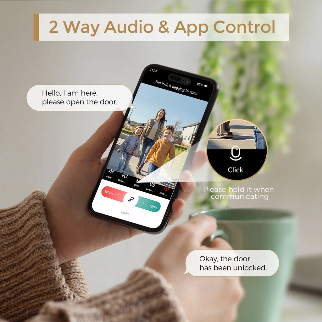 Arpha D289L Smart Lock WiFi Video Doorbell Camera 5-in-1