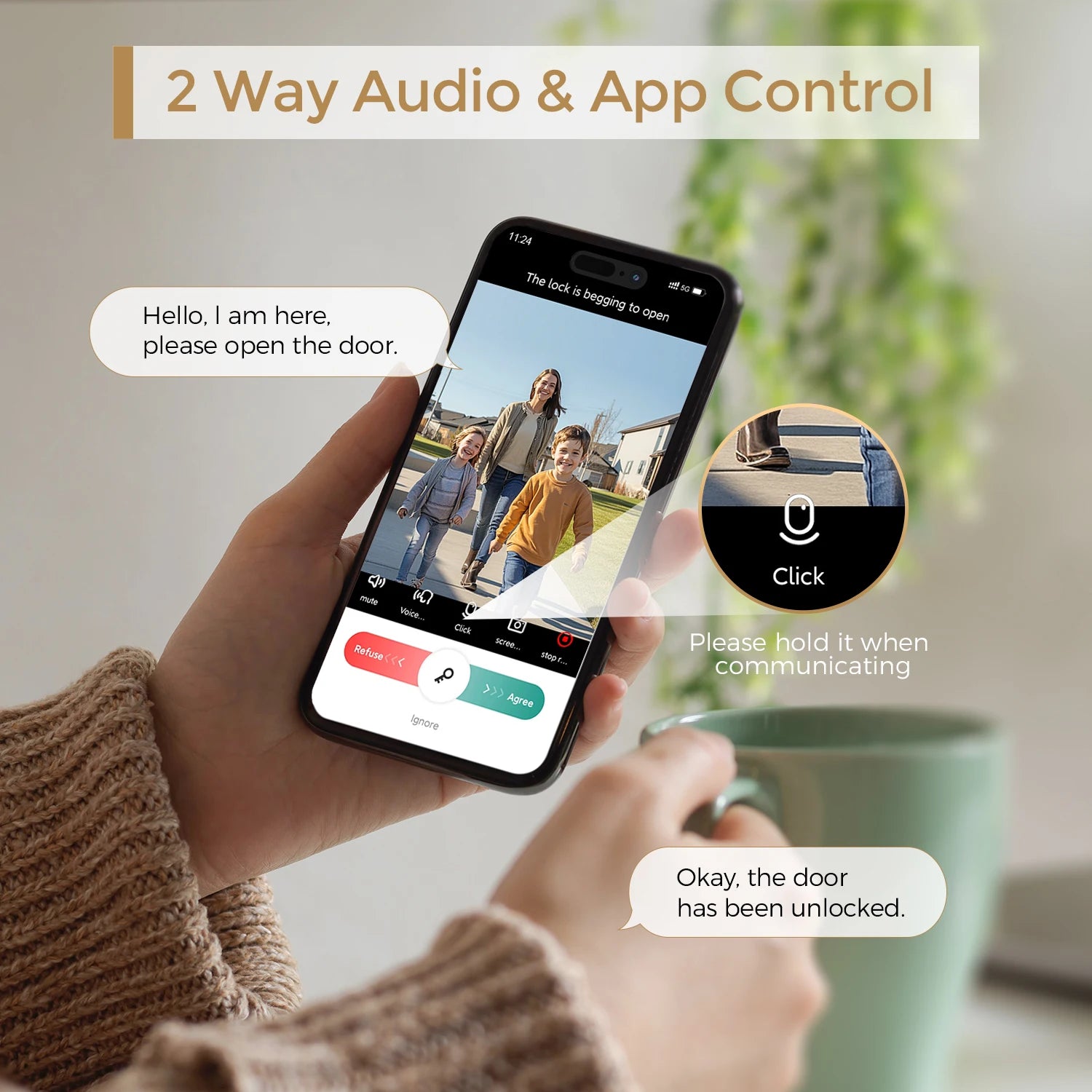 Arpha D289L Smart Lock WiFi Video Doorbell Camera 5-in-1