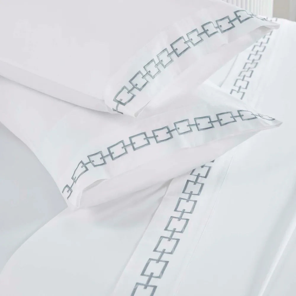 Polyester Cotton Bed Sheet Set With Deep Pocket Fitted Sheet And Pillowcases