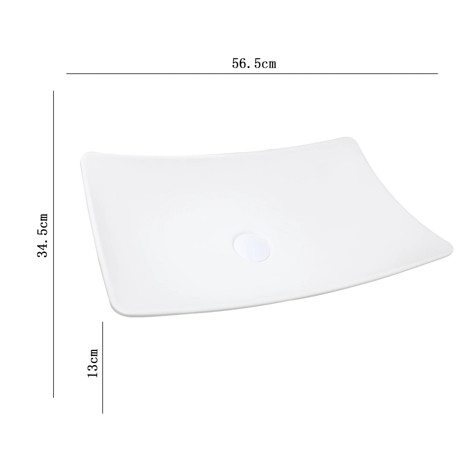 ZAPPO Bathroom Vessel Sink With Drain Bathroom Stone Resin Washbasin Round Above Counter Bowl Sinks for Bar Hotel (No Faucet)