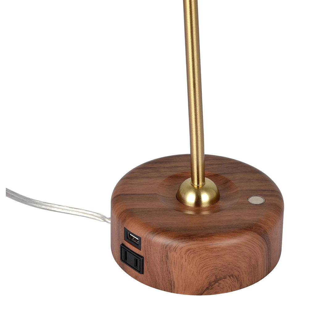 LED Wood Look Desk Lamp With Modern Style For Room