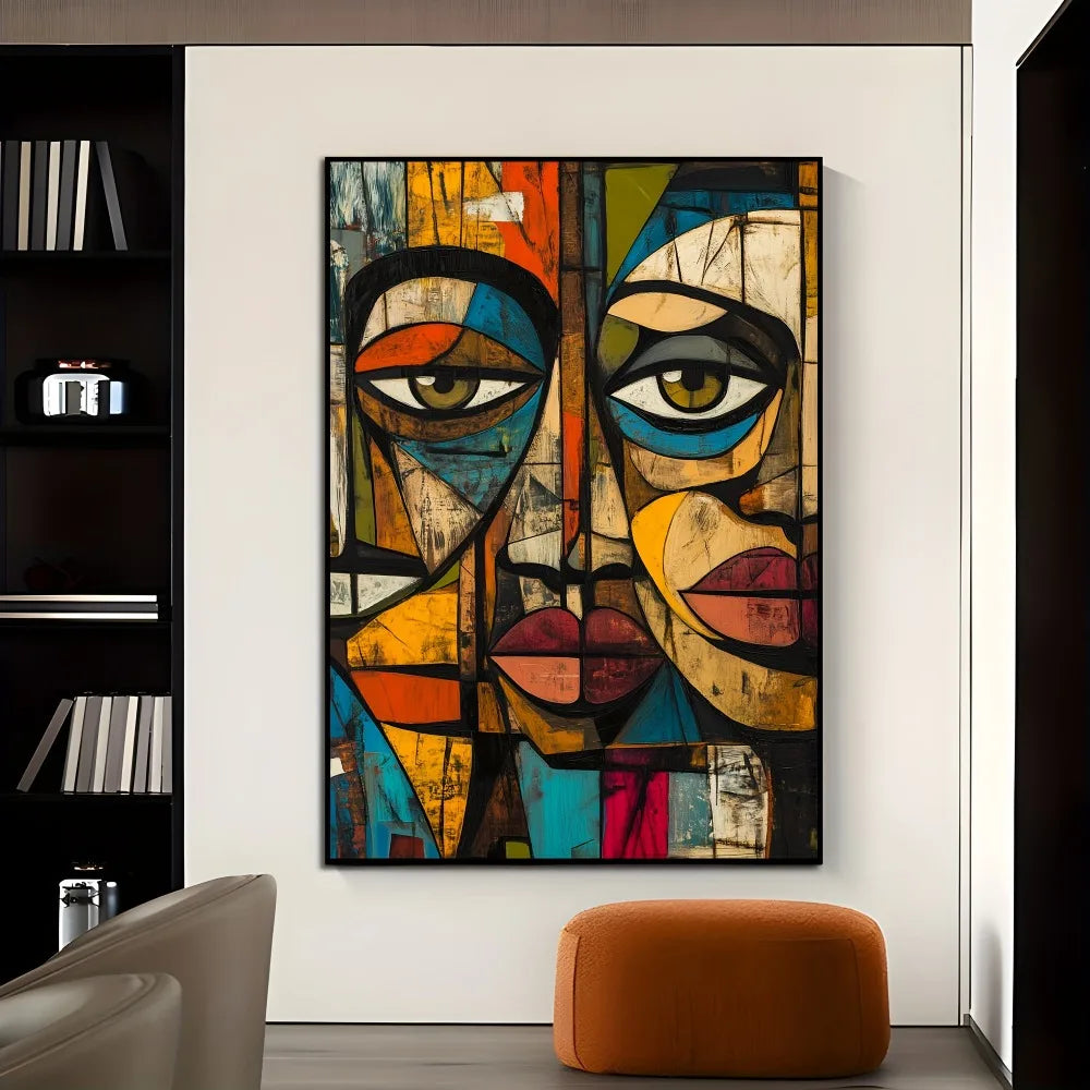 African Abstract Canvas Art Modern Wall Decor For Interiors