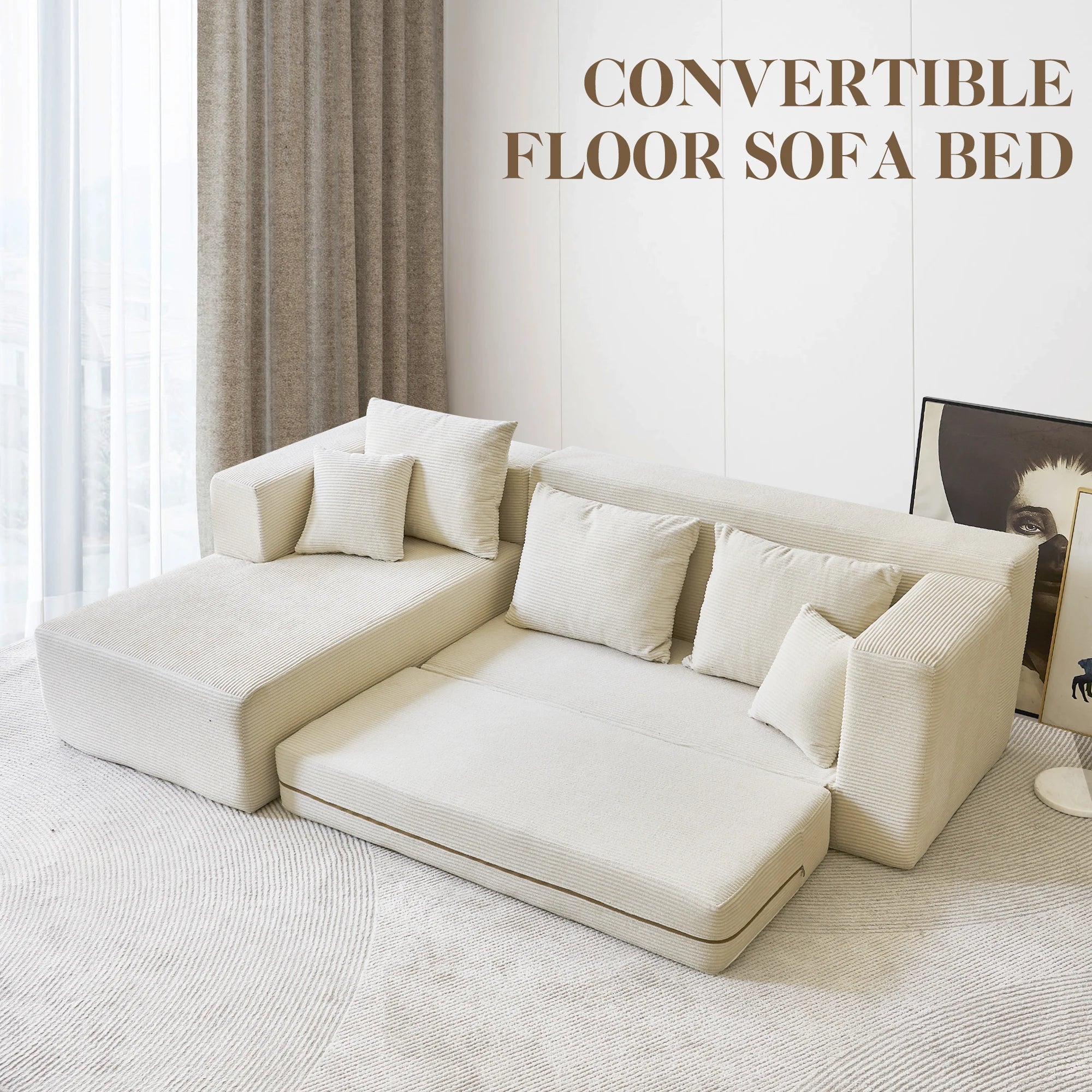 Guangdong L Shaped Modular Sectional Sofa Cloud Couch