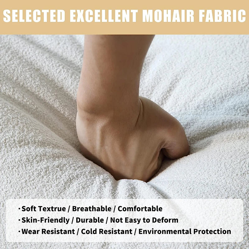 Sdorens Teddy Velvet Bean Bag Sofa Floor Lounge Chair