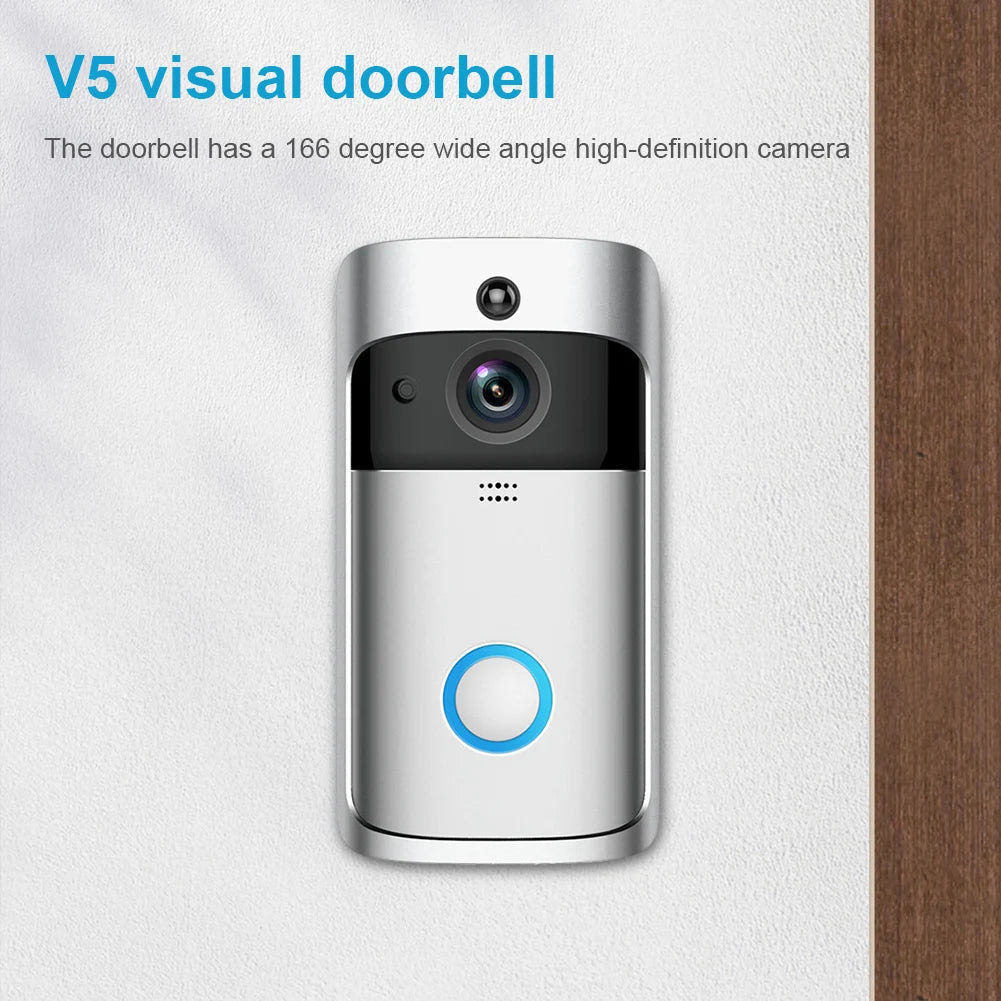 WiFi Video Doorbell 720P Night Vision With Two Way Audio