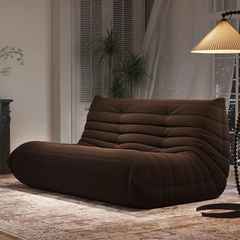 Designer Caterpillar Reclining Sofa Minimalist Living Room Lounger