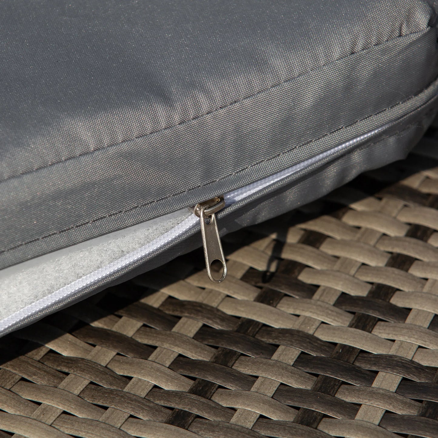 Outsunny Outdoor Convertible Daybed 4 Piece Set With Sofa