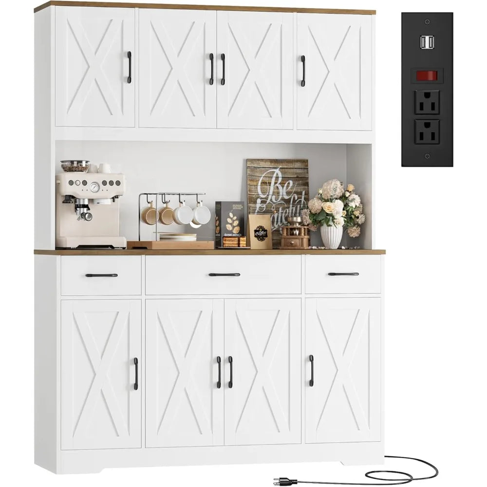 Charge Unit Kitchen Pantry Cabinet With Charging Station