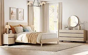 MKDK Modern Dresser And Nightstand Set With Drawers