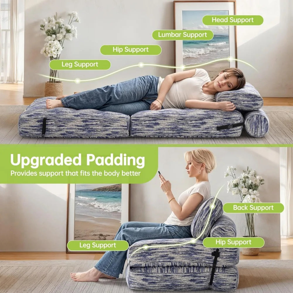 Compact Sofa Bed For Adults Convertible Chair Floor Couch