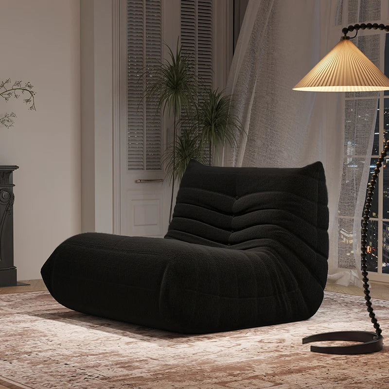 Designer Caterpillar Reclining Sofa Minimalist Living Room Lounger