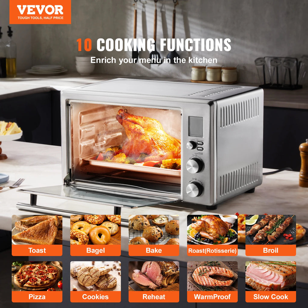 VEVOR 10-in-1 Convection Oven Multifunction Countertop Oven