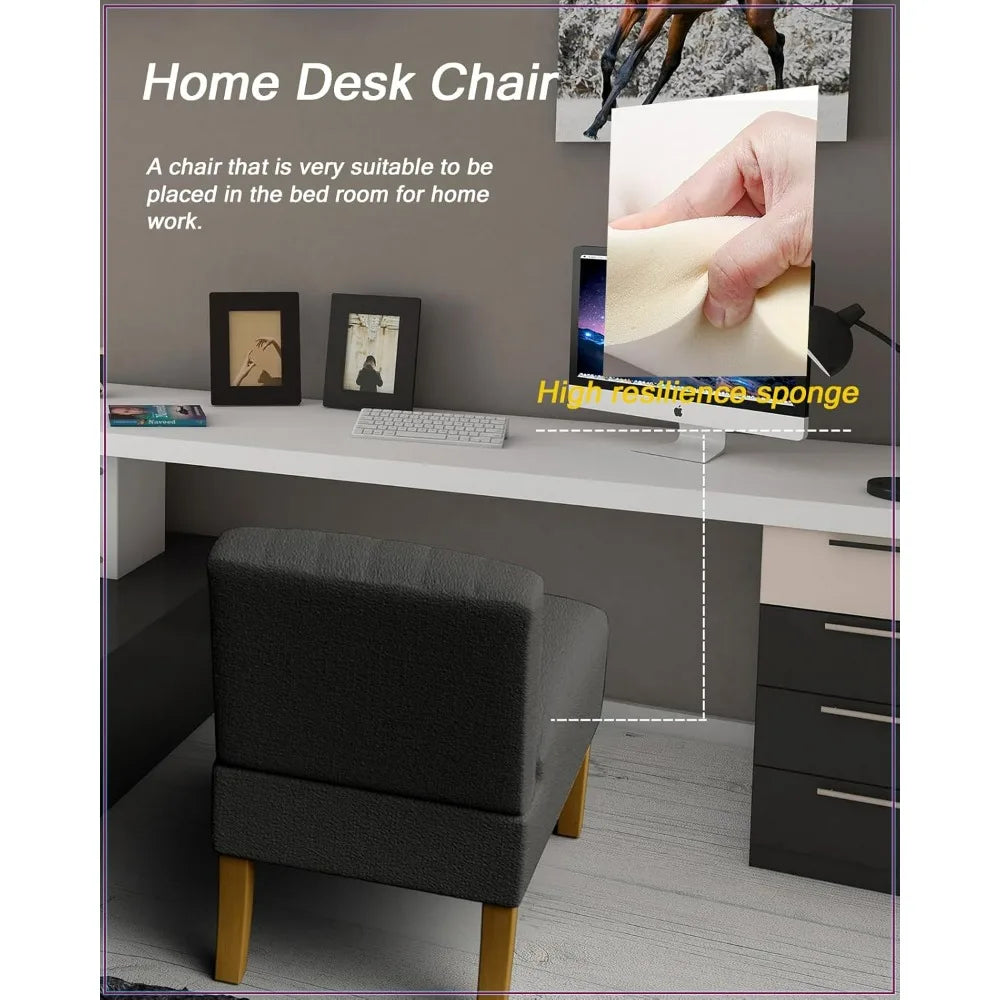 Accent Chairs Set Of 2 Modern Slipper Chairs With Wood Legs