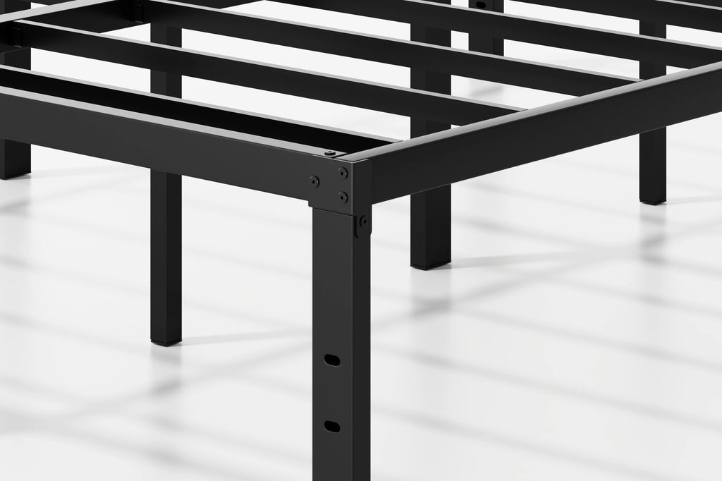 AROMUSTIME Metal Bed Frame Platform Slat Mattress Foundation