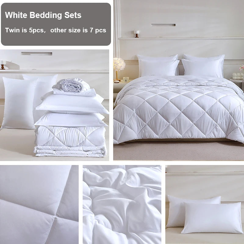EasYum 7-Piece Solid Comforter Set