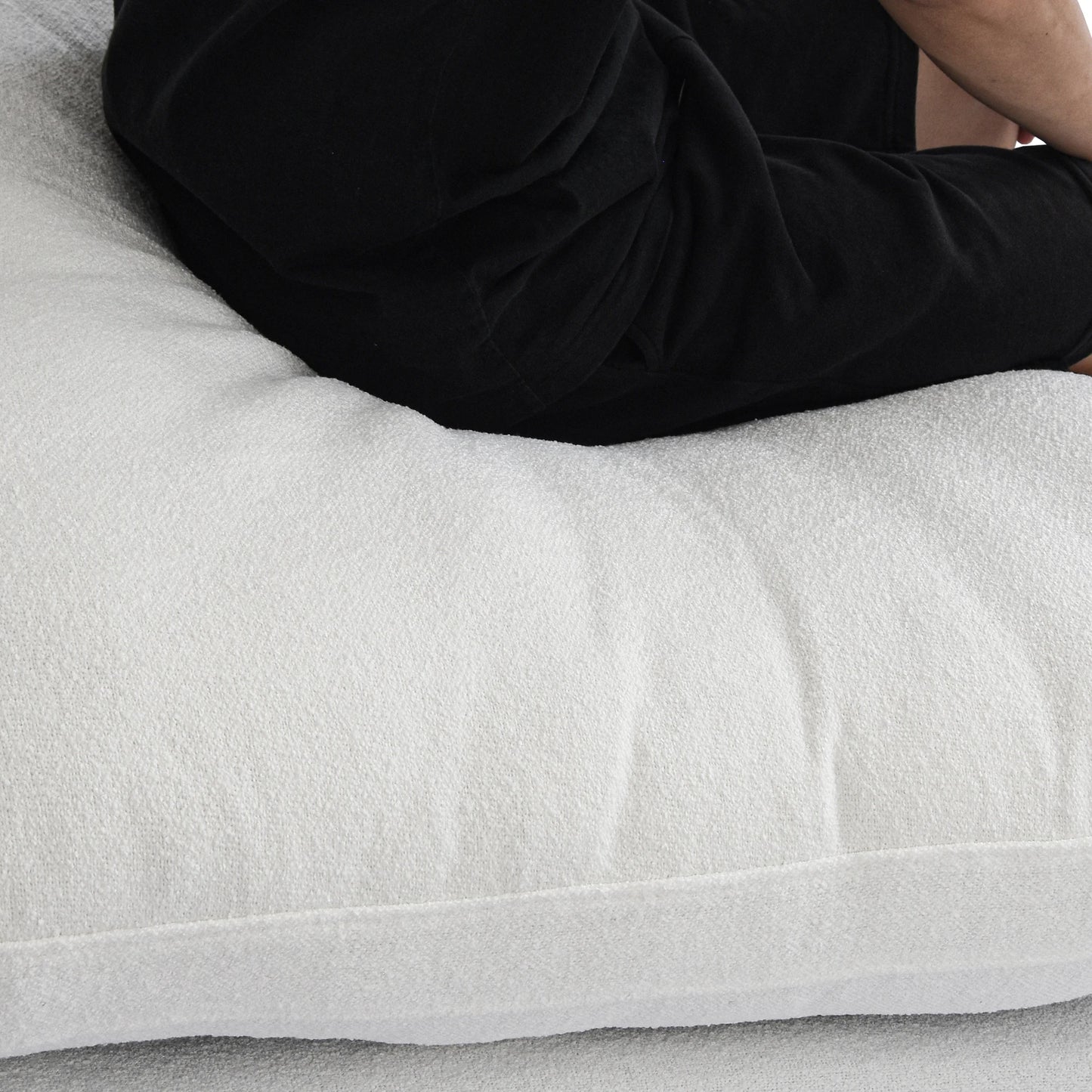 120.45" Cloud Modular Sectional Sofa Minimalist 3-Seats Sofa Couch Convertible Couch Deep Seat Couches for Living Room Sofa Sets