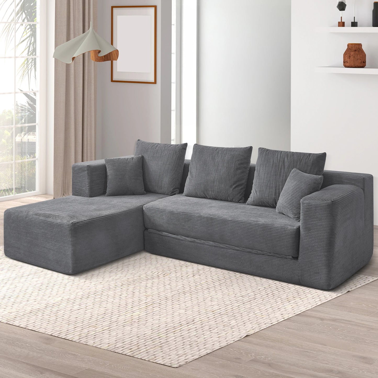 Guangdong L Shaped Modular Sectional Sofa Cloud Couch