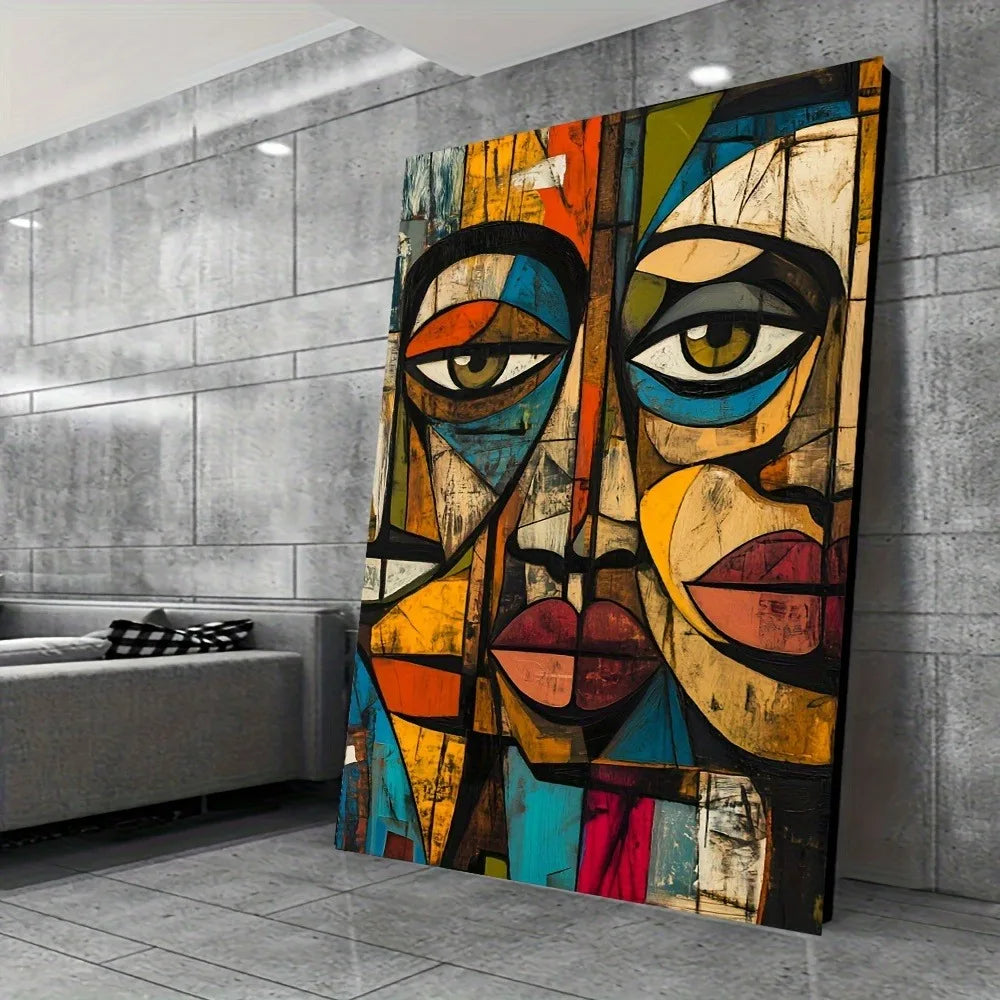 African Abstract Canvas Art Modern Wall Decor For Interiors