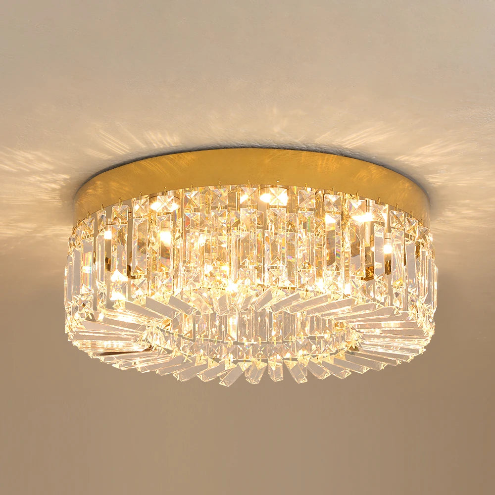 VETRULUS Crystal LED Ceiling Light For Living Room
