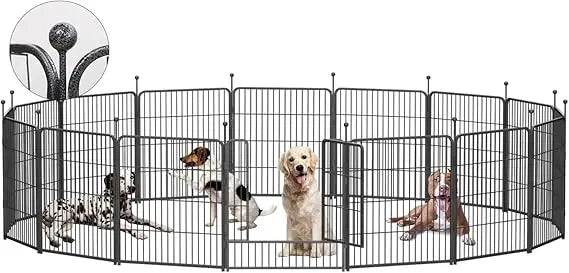 Portable Heavy Duty Folding Dog Playpen For Indoor And Outdoor Use