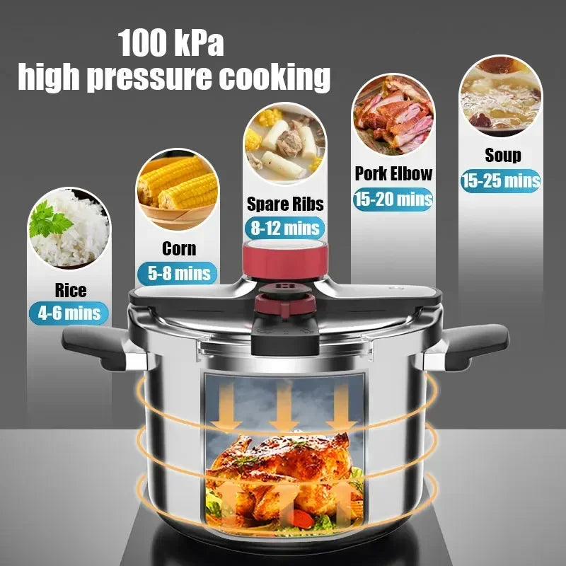 Stainless Steel Pressure Cooker Explosion Proof Kitchen