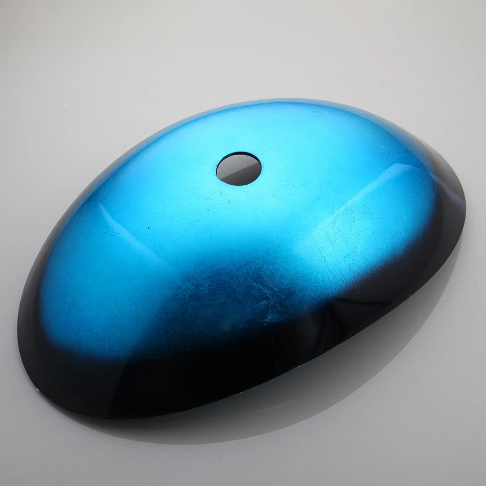 KEMAIDI Bathroom Sink Tempered Glass Washbasin Vessel Sink with Black Waterfall Faucet Bathroom Countertop Basin Sinks