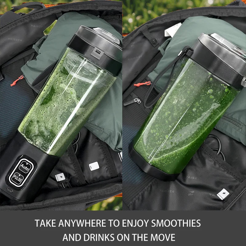 KIRAINAFLY Portable USB Rechargeable Juicer Blender 6 Blades