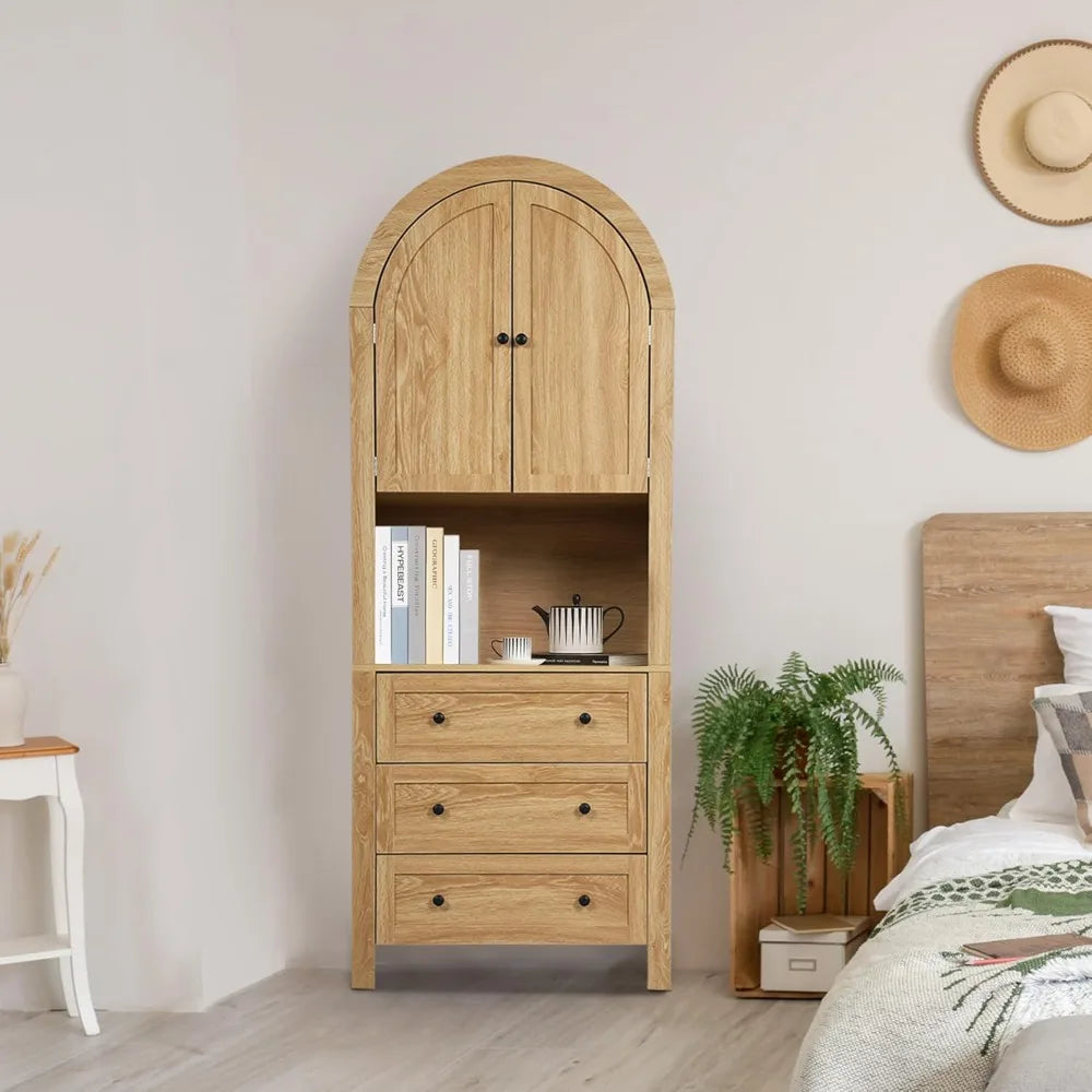 RBXCCarcase Arched Storage Cabinet With Doors And Drawers