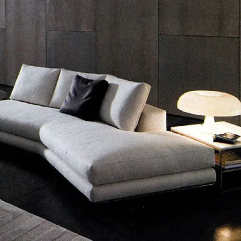 Nordic Velvet Sofa With Lazy Recliner