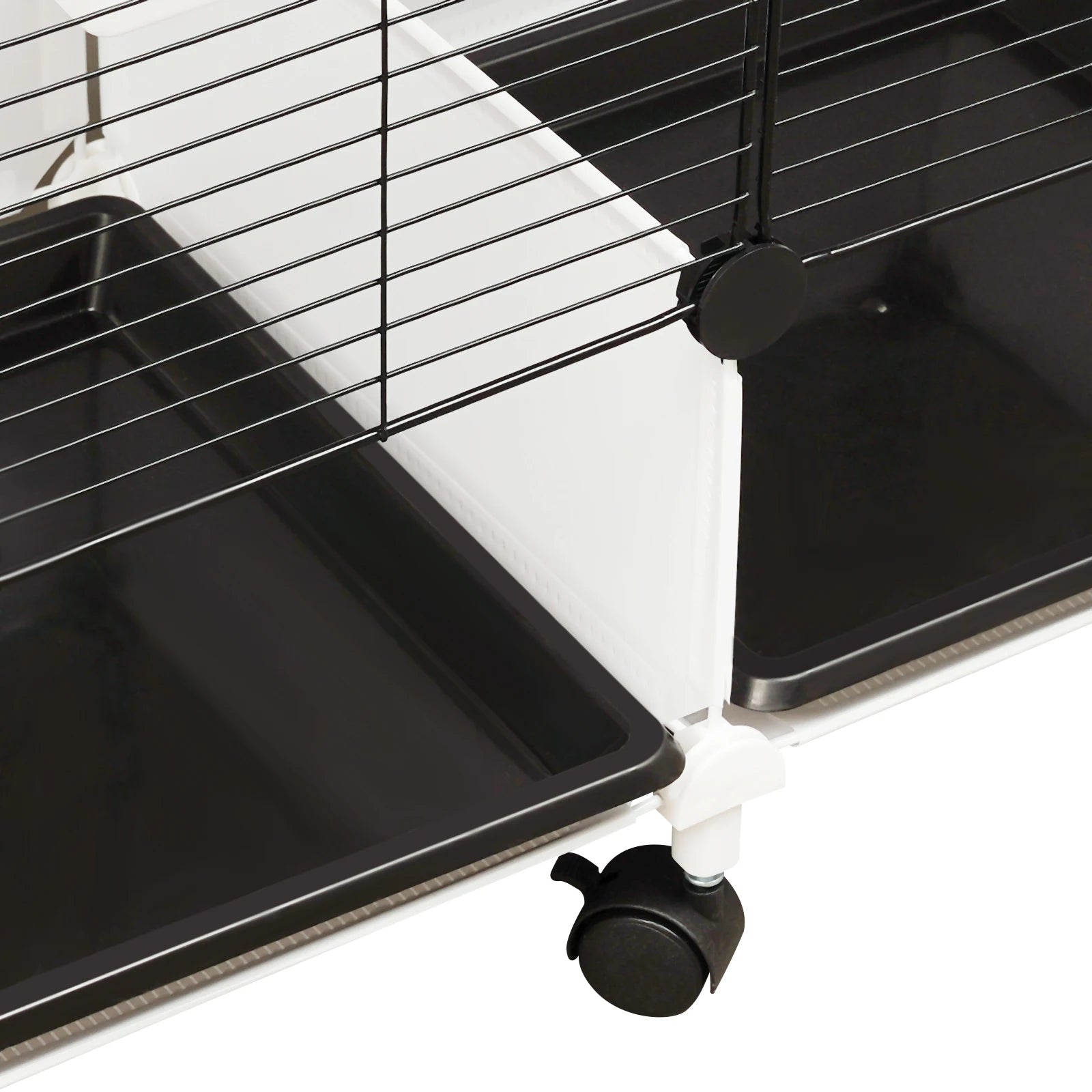 Large Bird Cage With Wheels Perches And Feeding Doors