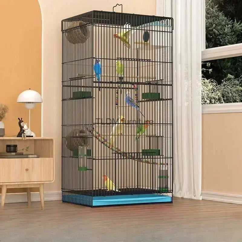 Metal Bird Cage Parrot Breeding Box Garden Gabbia Papagalli