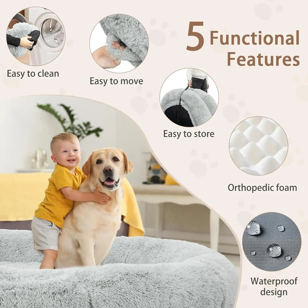 XMSJ Memory Foam Human Dog Bed For Adults And Pets