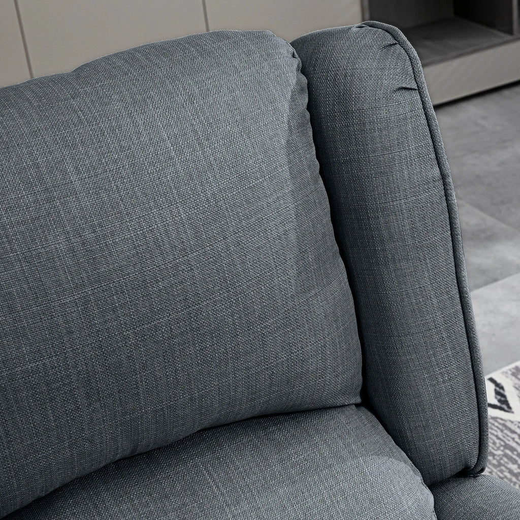 HOMCOM Relaxing Fabric Heated Massage Chair With Remote