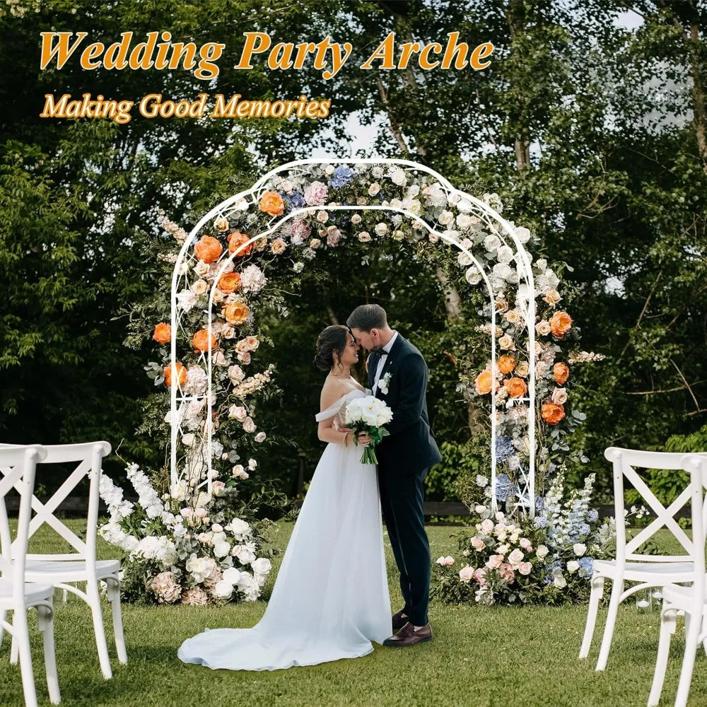 XMSJ Outdoor Metal Garden Arch Climbing Plant Support