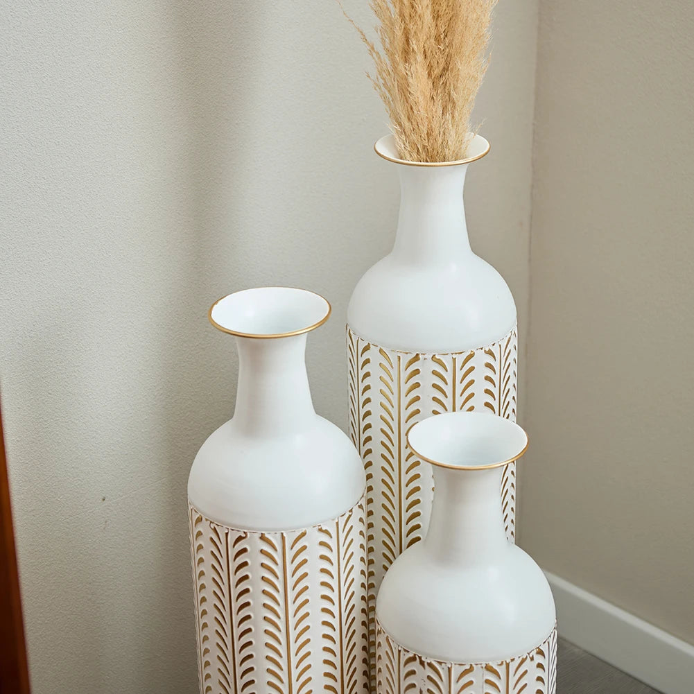 TWISTER.CK Floor Metal Vase Set Modern Home Decor Collection