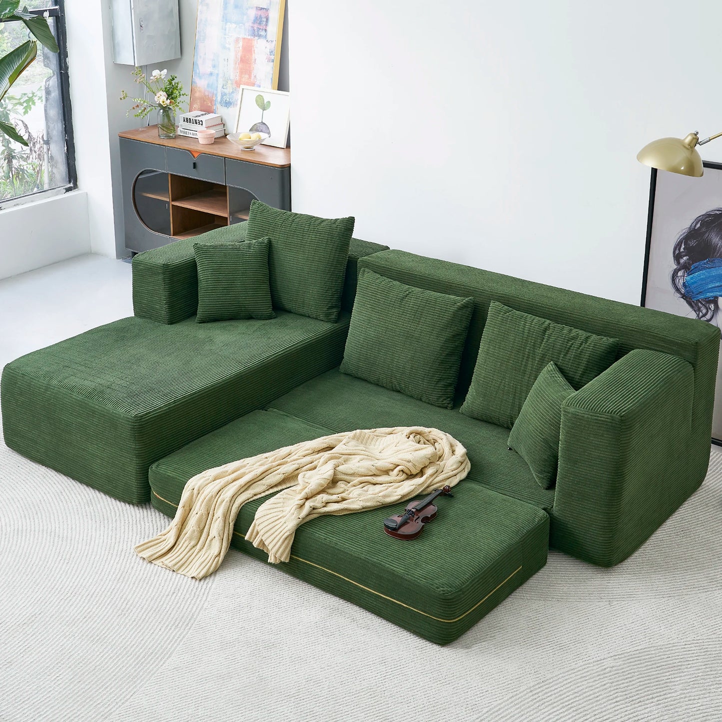 Guangdong L Shaped Modular Sectional Sofa Cloud Couch