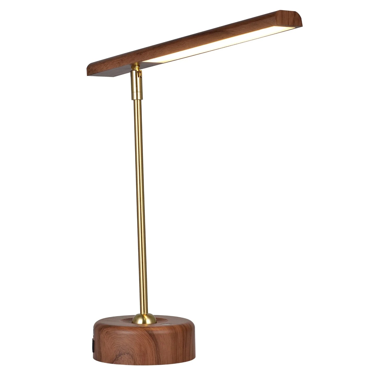 LED Wood Look Desk Lamp With Modern Style For Room