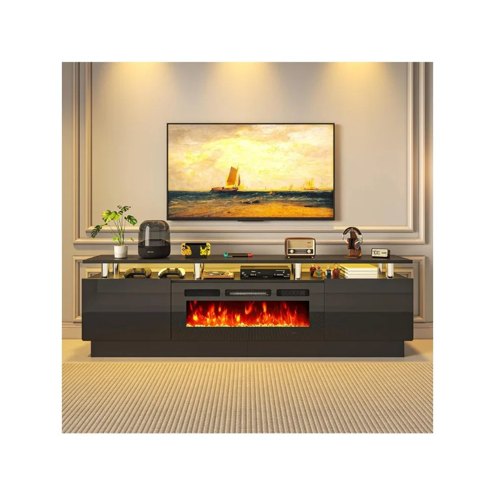 ZHUXIANG Modern TV Stand Media Console With Drawers