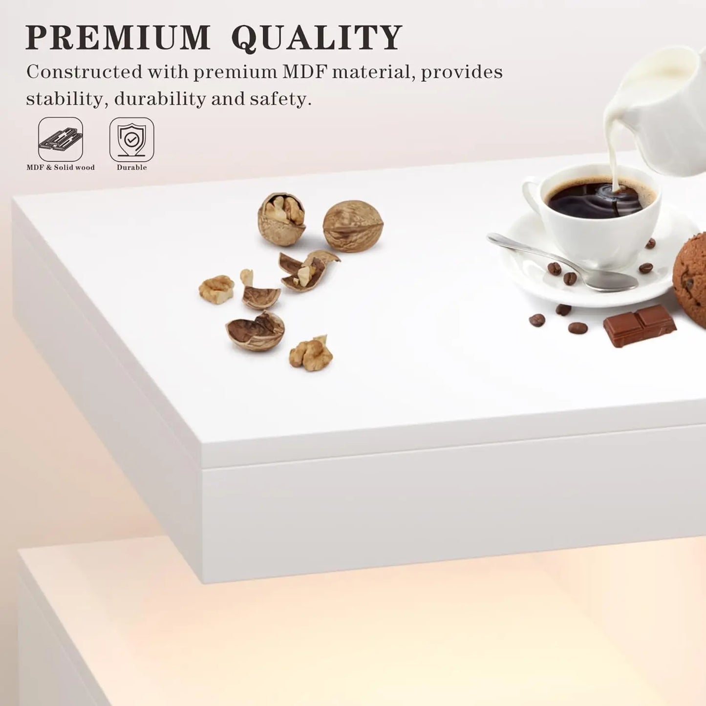 XMSJ Customizable Sideboard Buffet With Charging Station