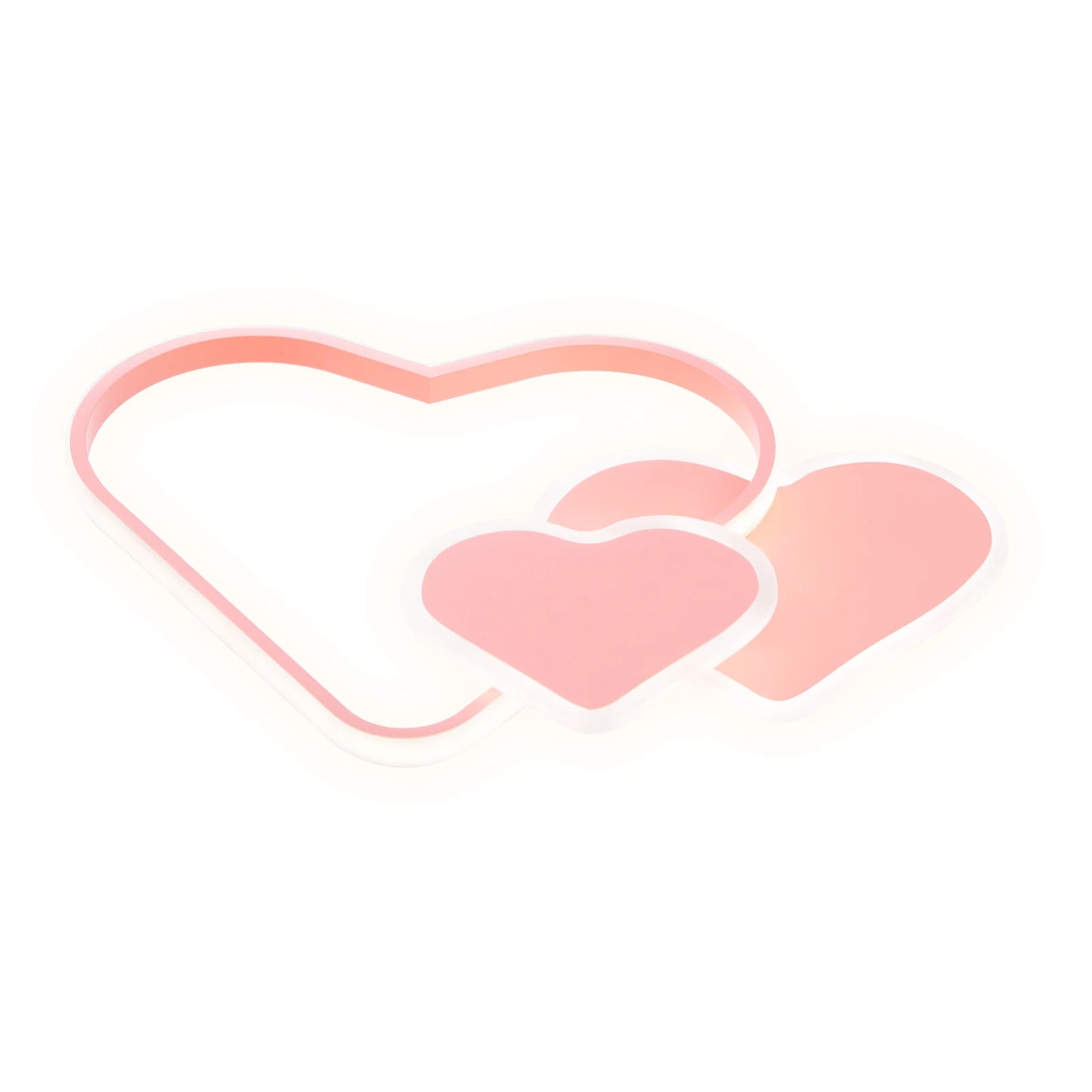 Heart Shaped LED Ceiling Lamp With Remote Control Adjustable