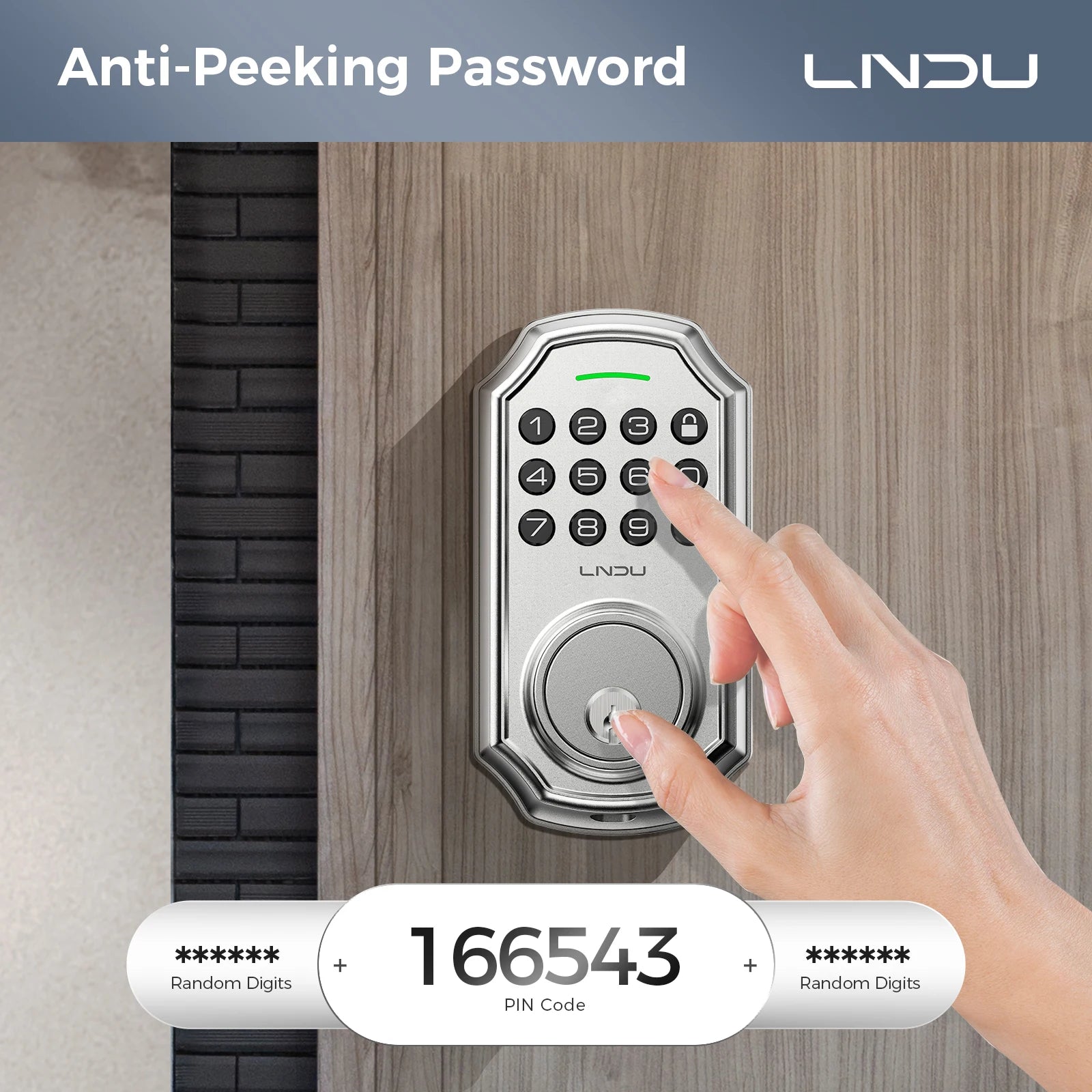 LNDU D180 Smart Lock With Electronic Keypad Deadbolt