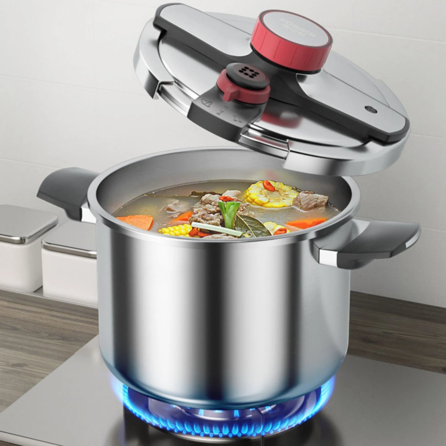 Stainless Steel Pressure Cooker Explosion Proof Kitchen