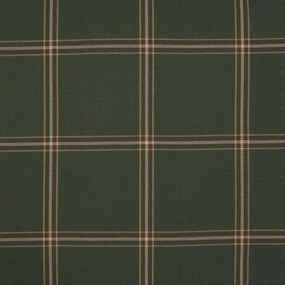 HiEnd Accents Windowpane 3 Piece Queen Size Plaid Comforter Set, Hunter Green Masculine Bedding Set, Classic Modern Rustic Cabin